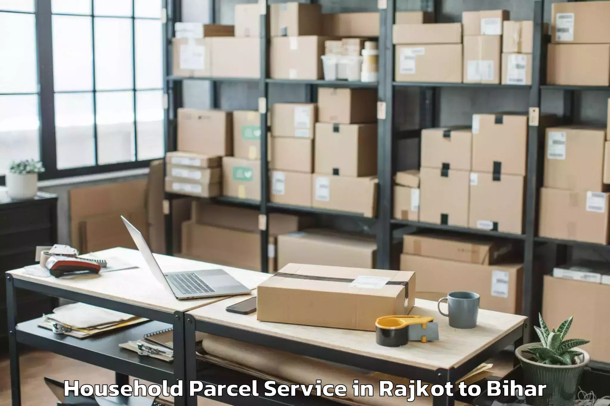 Book Rajkot to Kesariya Household Parcel Online